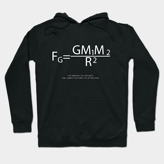 Maths And Science Newtons Law Of Gravitation Hoodie by Rebus28